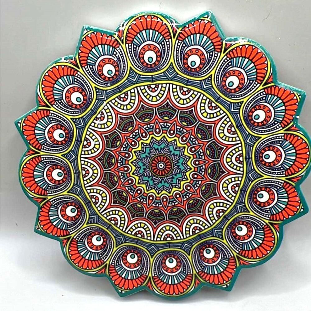 Mandala Ceramic Coaster Set of 4 - Your Choice of Pattern - Picture 5 of 6